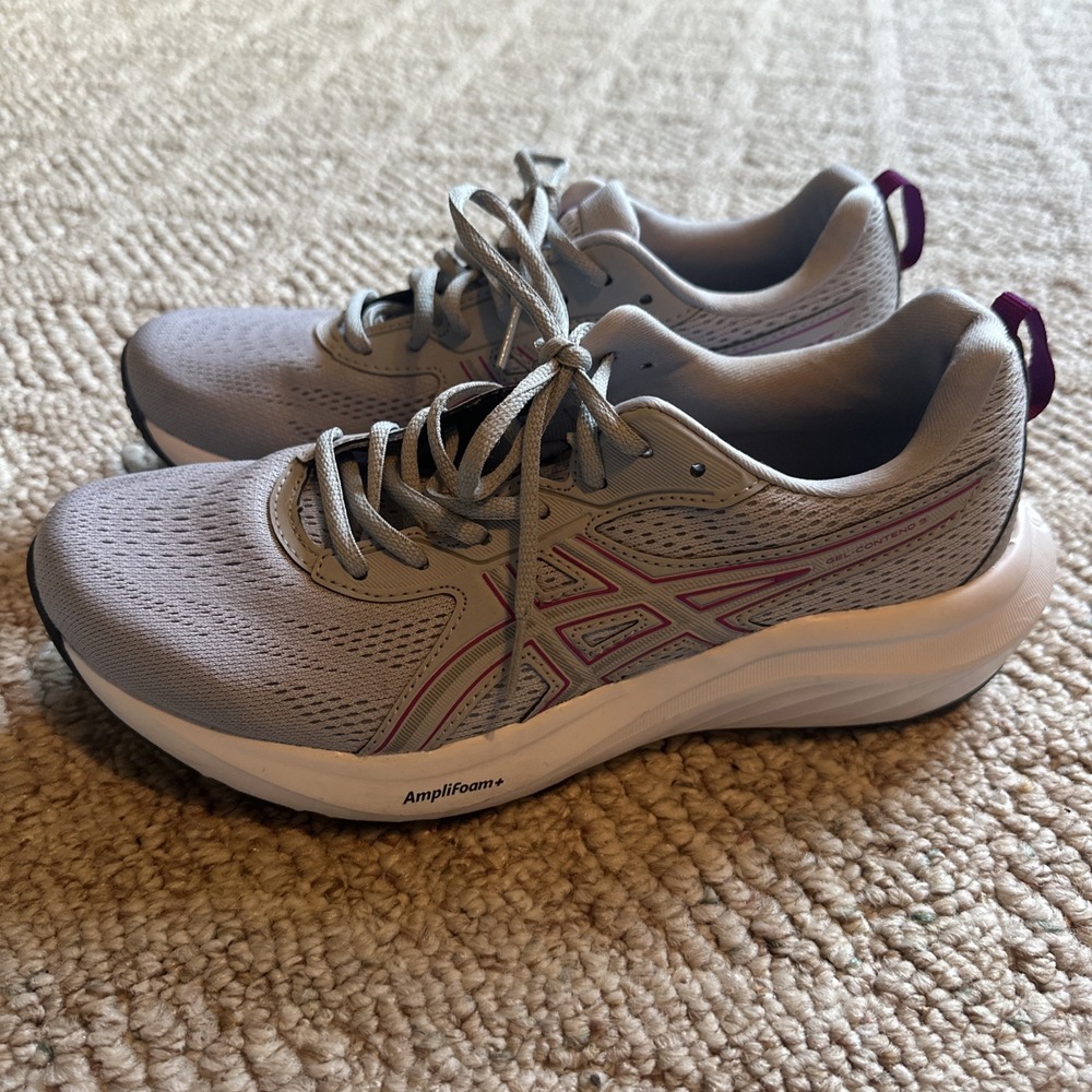 Womens Asics Ortholite GEL-Contend Running Tennis Shoe Size 9 - Gray - EUC - Picture 2 of 8